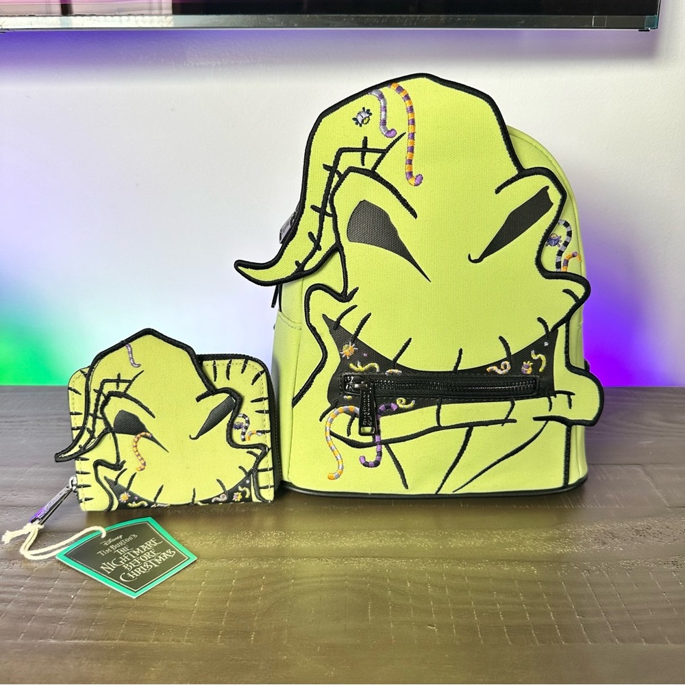 Loungefly Nightmare Before Christmas Oogie Boogie Mini Backpack + Wallet NWT